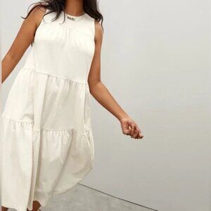 Everlane The Weekend Tiered Sleeveless Dress in M